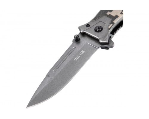 Нож складной, многоцелевой, системы Liner-Lock, с накладкой G10 Denzel 79208