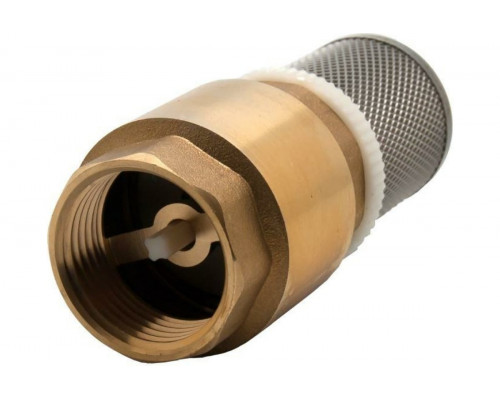 Клапан обратный со съемной сеткой (F 1"; латунь) QUATTRO ELEMENTI 771-817