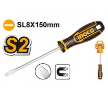 Отвертка шлицевая INGCO INDUSTRIAL SL8х150 мм HSDSL8150