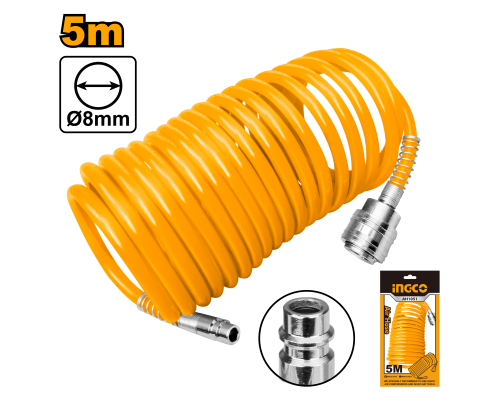 Шланг для компрессора спиральный INGCO 5 м AH1051