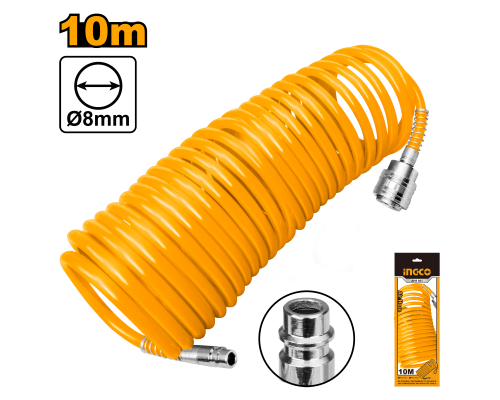 Шланг для компрессора спиральный INGCO 10 м AH1101