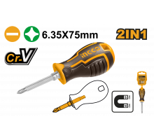 Отвертка двухсторонняя INGCO INDUSTRIAL SL6+PH2 AKISD0202