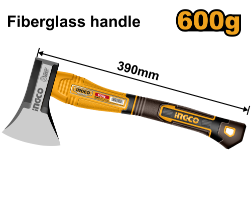 Топор с фибергласовой рукояткой 600 гр. SUPER INGCO HAX081600