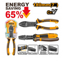 Плоскогубцы комбинированные INGCO INDUSTRIAL 180 мм 65% HCCP58180