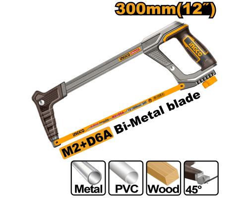 Ножовка по металлу INGCO INDUSTRIAL 300 мм HHF3188
