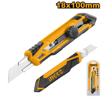 Нож канцелярский INGCO 18х100 мм HKNS16618