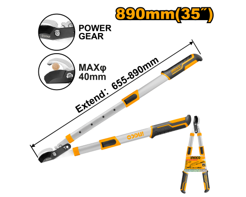 Сучкорез садовый с телескопическими ручками INGCO INDUSTRIAL 660-870 мм HLTS7608