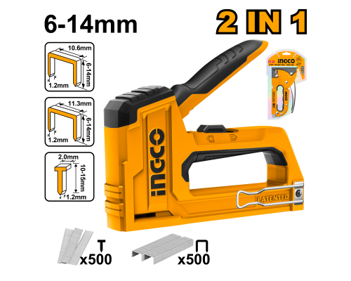 Степлер механический 2 в 1 SUPER INGCO INDUSTRIAL HSG1406