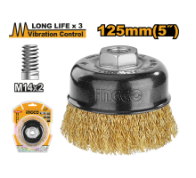 Щетка чашеобразная витая INGCO INDUSTRIAL 125 мм WB11255