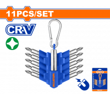 Набор бит PH2 с держателем 11 шт WADFOW WBS1602