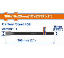 Зубило 25х18х300 мм WADFOW WCC0301