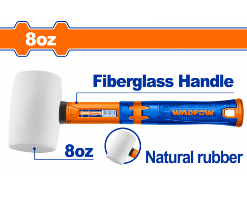 Киянка резиновая белая 220 гр WADFOW WHM7303
