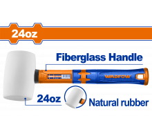 Киянка резиновая белая 660 гр WADFOW WHM7308