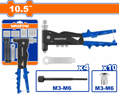 Заклепочник резьбовой WADFOW 260 мм М3-М6 WHR5710