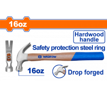Молоток-гвоздодер 450 гр WADFOW WMB3316