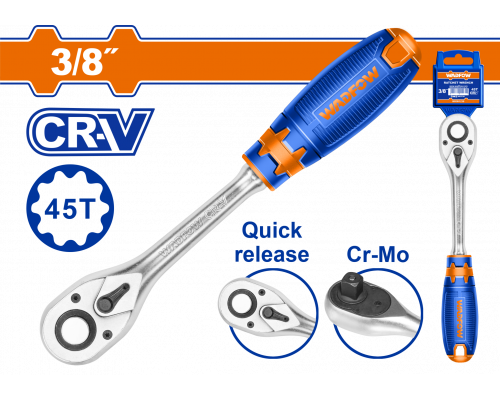 Ключ трещоточный WADFOW 3/8" WRW1238