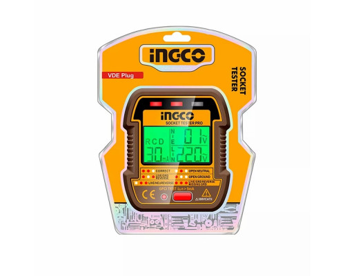 Тестер розеток и УЗО INGCO HESST30011