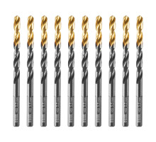 Сверло по металлу, 5,5 мм, HSS-Tin, Golden Tip, 10 шт. DENZEL 717214