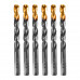 Сверло по металлу, 12 мм, HSS-Tin, Golden Tip, 6 шт. DENZEL 717224
