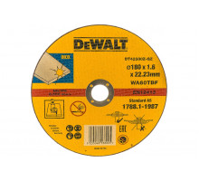 Диск отрезной по металлу Dewalt Industrial 180x1,6x22,2 DT 42380Z