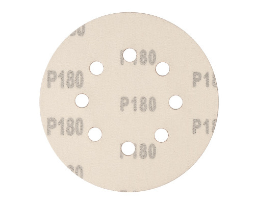 Круг абразивный на ворсовой подложке под "липучку", перфорированный, P 180, 125 мм, 5 шт Сибртех 738087