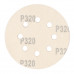 Круг абразивный на ворсовой подложке под "липучку", перфорированный, P 320, 125 мм, 5 шт Сибртех 738137