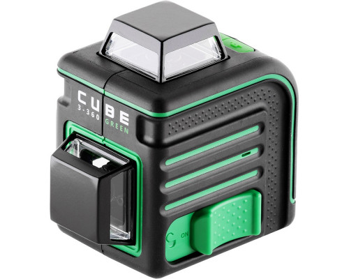 Лазерный уровень ADA CUBE 3-360 GREEN Basic Edition А00560 + Штатив-штанга ADA SILVER PLUS А00556