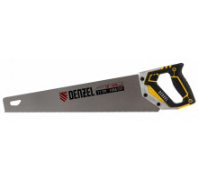 Ножовка по дереву Denzel, 450 мм, 11 TPI, зуб 3D, металлопластиковая рукоятка 24141