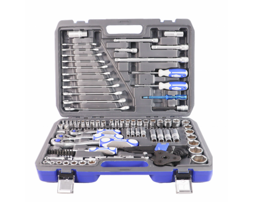 Набор инструментов для авто GOODKING 121 предмет, 1/4 3/8 1/2, трещотка 72 зуба B-10121