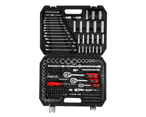 Набор инструментов MTX 1/2, 3/8, 1/4, пластиковый кейс 215 предметов 13589