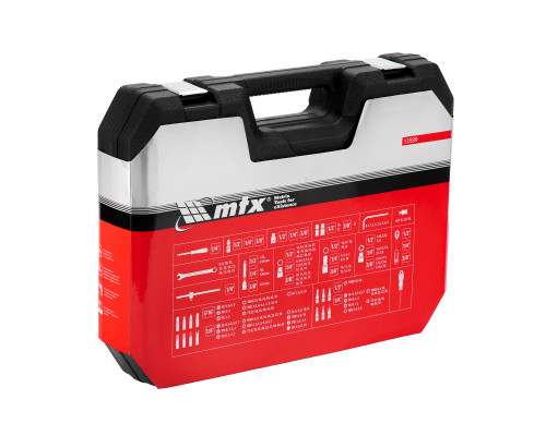 Набор инструментов MTX 1/2, 3/8, 1/4, пластиковый кейс 215 предметов 13589