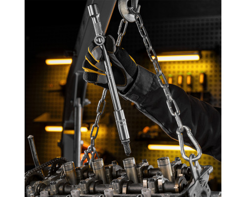 Набор инструментов, 1/2", 1/4", CrV, S2, пластиковый кейс, 84 предмета Denzel 15802