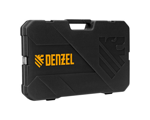 Набор инструментов, 1/2", 1/4", CrV, S2, пластиковый кейс, 122 предмета Denzel 15804