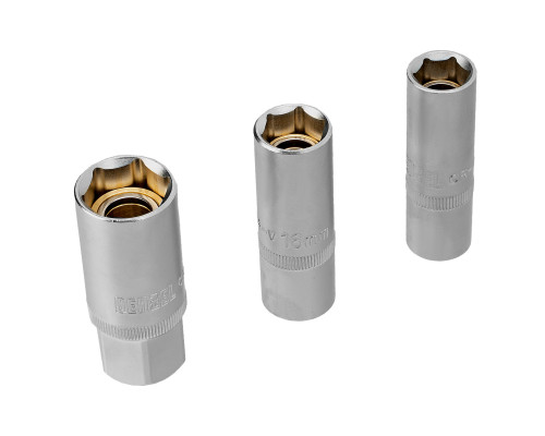 Набор инструментов, 1/2", 1/4", 3/8", CrV, S2, пластиковый кейс, 144 предмета Denzel 15805