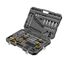 Набор инструментов, 1/2", 1/4", CrV, S2, пластиковый кейс, 194 предмета Denzel 15806