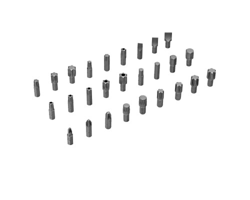 Набор инструментов, 1/2", 1/4", CrV, S2, пластиковый кейс, 194 предмета Denzel 15806