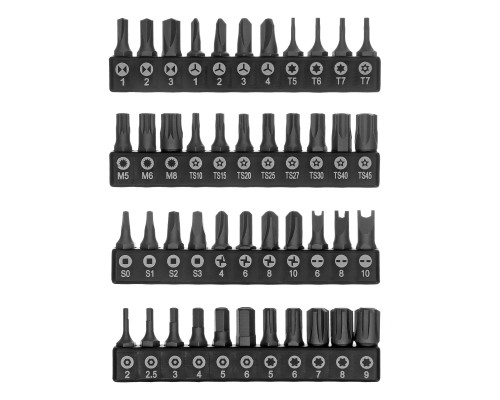 Набор инструментов, 1/2", 1/4", CrV, S2, пластиковый кейс, 194 предмета Denzel 15806