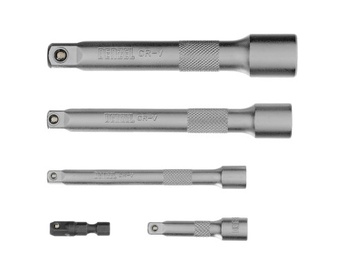 Набор инструментов, 1/2", 1/4", 3/8", CrV, S2, пластиковый кейс, 216 предметов Denzel 15807