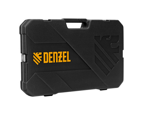 Набор инструментов, 1/2", 1/4", 3/8", CrV, S2, пластиковый кейс, 216 предметов Denzel 15807