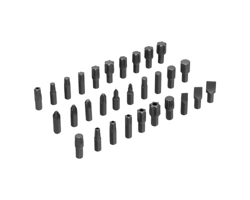 Набор инструментов, 1/2", 3/8", 1/4", CrV, S2, пластиковый кейс, 232 предмета Denzel 15808