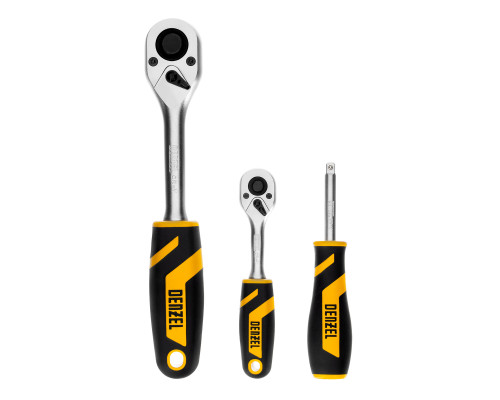 Набор инструментов, 1/2", 1/4", CrV, S2, пластиковый кейс, 94 предмета Denzel 15813