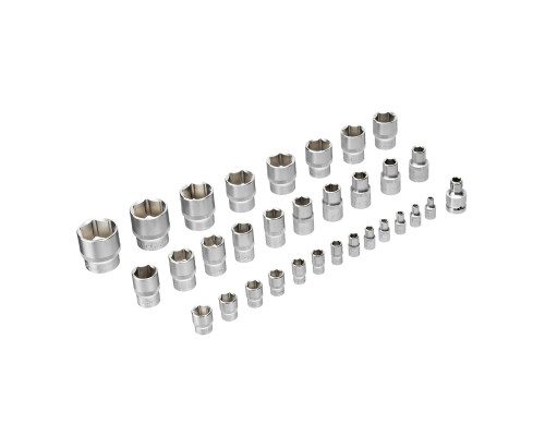 Набор инструментов, 1/2", 1/4", CrV, S2, пластиковый кейс, 94 предмета Denzel 15813