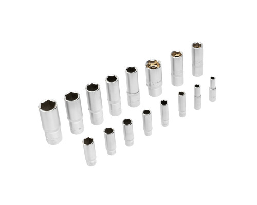 Набор инструментов, 1/2", 1/4", CrV, S2, пластиковый кейс, 109 предметов Denzel 15814