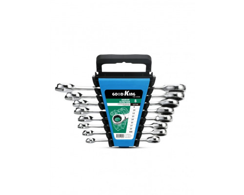 Набор комбинированных трещоточных ключей GOODKING 8 предметов TKK-10008