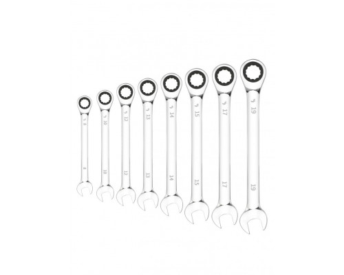 Набор комбинированных трещоточных ключей GOODKING 8 предметов TKK-10008