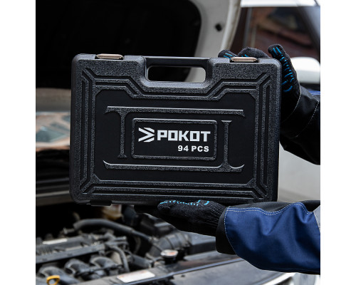 Набор автомобильных инструментов РОКОТ 94 предмета 736-120