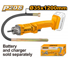 Аккумуляторный вибратор для бетона 20В без АКБ и ЗУ SUPER INGCO CCVLI202301