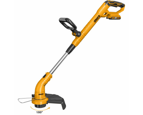 Аккумуляторный триммер 20В 1хАКБ 2Ач, и ЗУ INGCO CGTLI20301