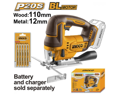 Аккумуляторный лобзик NGCO INDUSTRIAL 20 В CJSLI1008