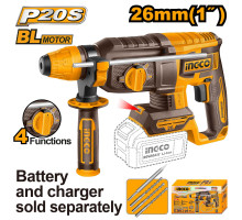 Аккумуляторный перфоратор BL 20В, 2,5Дж без АКБ и ЗУ SUPER INGCO INDUSTRIAL CRHLI20268